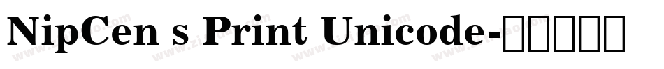 NipCen s Print Unicode字体转换